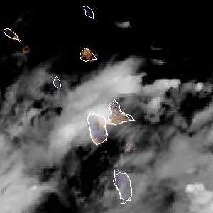 météo tropicale : Image satellite .