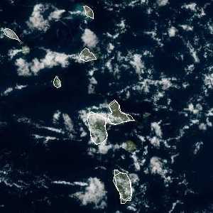 météo tropicale : Image satellite .