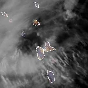 météo tropicale : Image satellite .