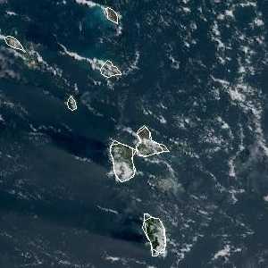 météo tropicale : Image satellite .