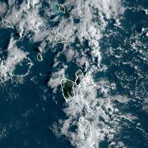 météo tropicale : Image satellite .