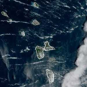 météo tropicale : Image satellite .