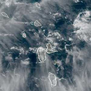 météo tropicale : Image satellite .
