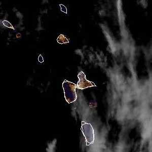 météo tropicale : Image satellite .