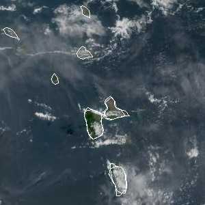 météo tropicale : Image satellite .