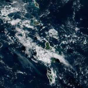 météo tropicale : Image satellite .