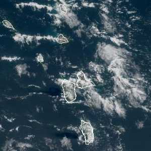 météo tropicale : Image satellite .