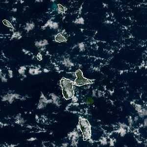météo tropicale : Image satellite .
