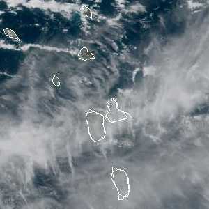 météo tropicale : Image satellite .