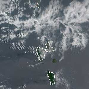 météo tropicale : Image satellite .