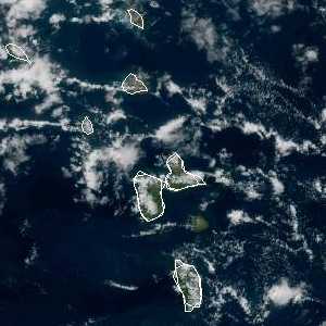météo tropicale : Image satellite .