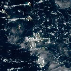météo tropicale : Image satellite .