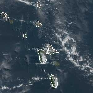 météo tropicale : Image satellite .