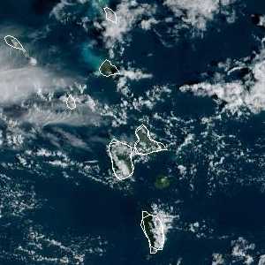 météo tropicale : Image satellite .