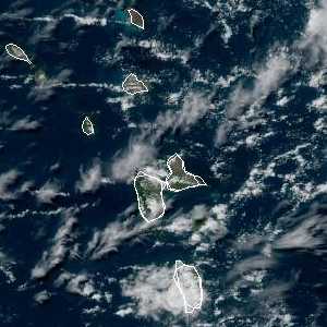 météo tropicale : Image satellite .