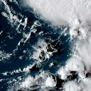 météo tropicale : Image satellite .