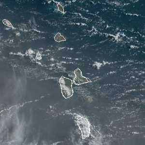 météo tropicale : Image satellite .