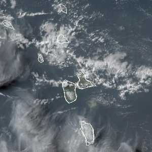 météo tropicale : Image satellite .