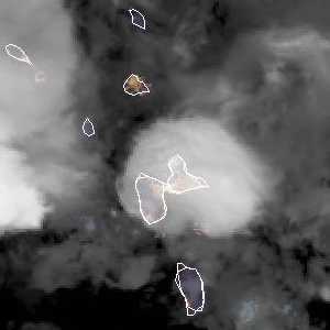 météo tropicale : Image satellite .