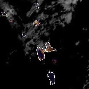 météo tropicale : Image satellite .
