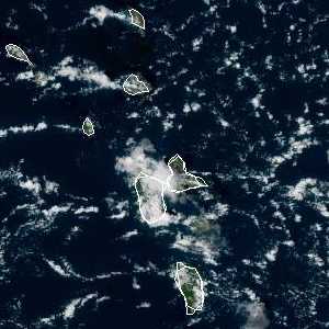 météo tropicale : Image satellite .