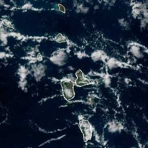météo tropicale : Image satellite .