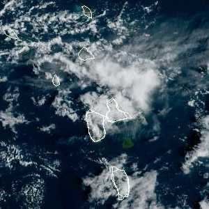 météo tropicale : Image satellite .