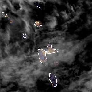 météo tropicale : Image satellite .