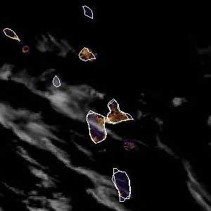 météo tropicale : Image satellite .