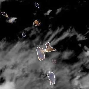 météo tropicale : Image satellite .