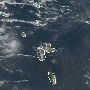 météo tropicale : Image satellite .