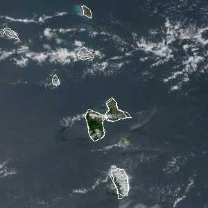 météo tropicale : Image satellite .