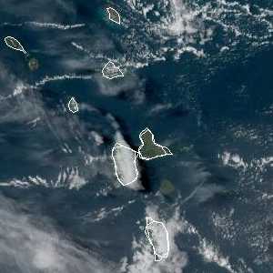 météo tropicale : Image satellite .