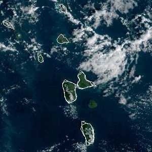 météo tropicale : Image satellite .