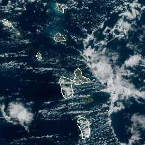 météo tropicale : Image satellite .