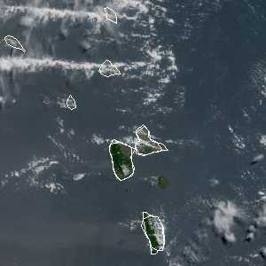 météo tropicale : Image satellite .