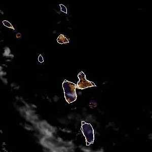 météo tropicale : Image satellite .