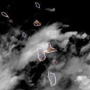 météo tropicale : Image satellite .