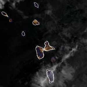 météo tropicale : Image satellite .
