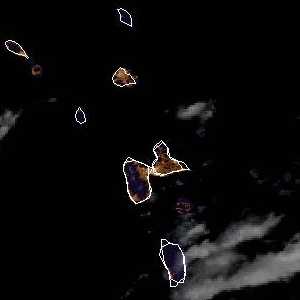 météo tropicale : Image satellite .