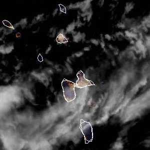météo tropicale : Image satellite .