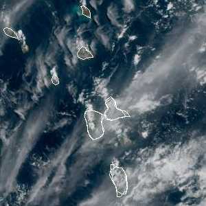 météo tropicale : Image satellite .