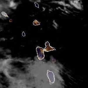 météo tropicale : Image satellite .