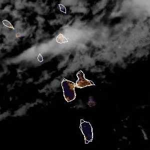 météo tropicale : Image satellite .