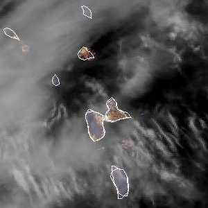 météo tropicale : Image satellite .