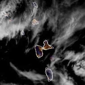 météo tropicale : Image satellite .
