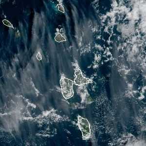 météo tropicale : Image satellite .