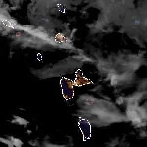 météo tropicale : Image satellite .