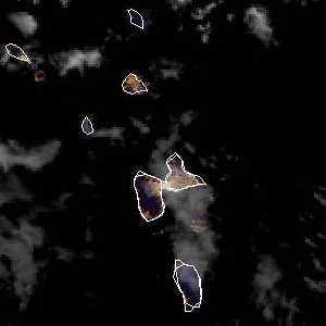 météo tropicale : Image satellite .
