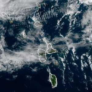 météo tropicale : Image satellite .